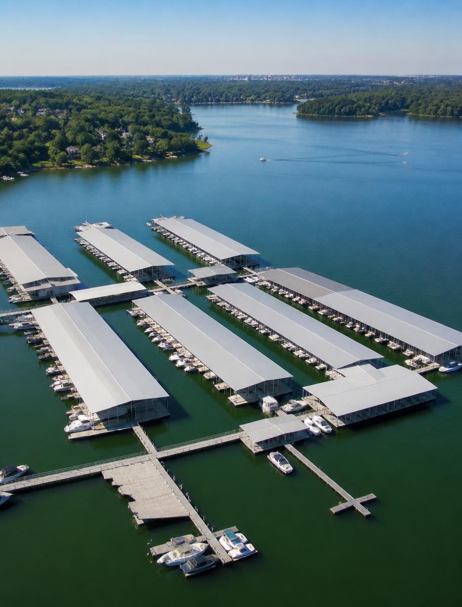 Marina aerial view