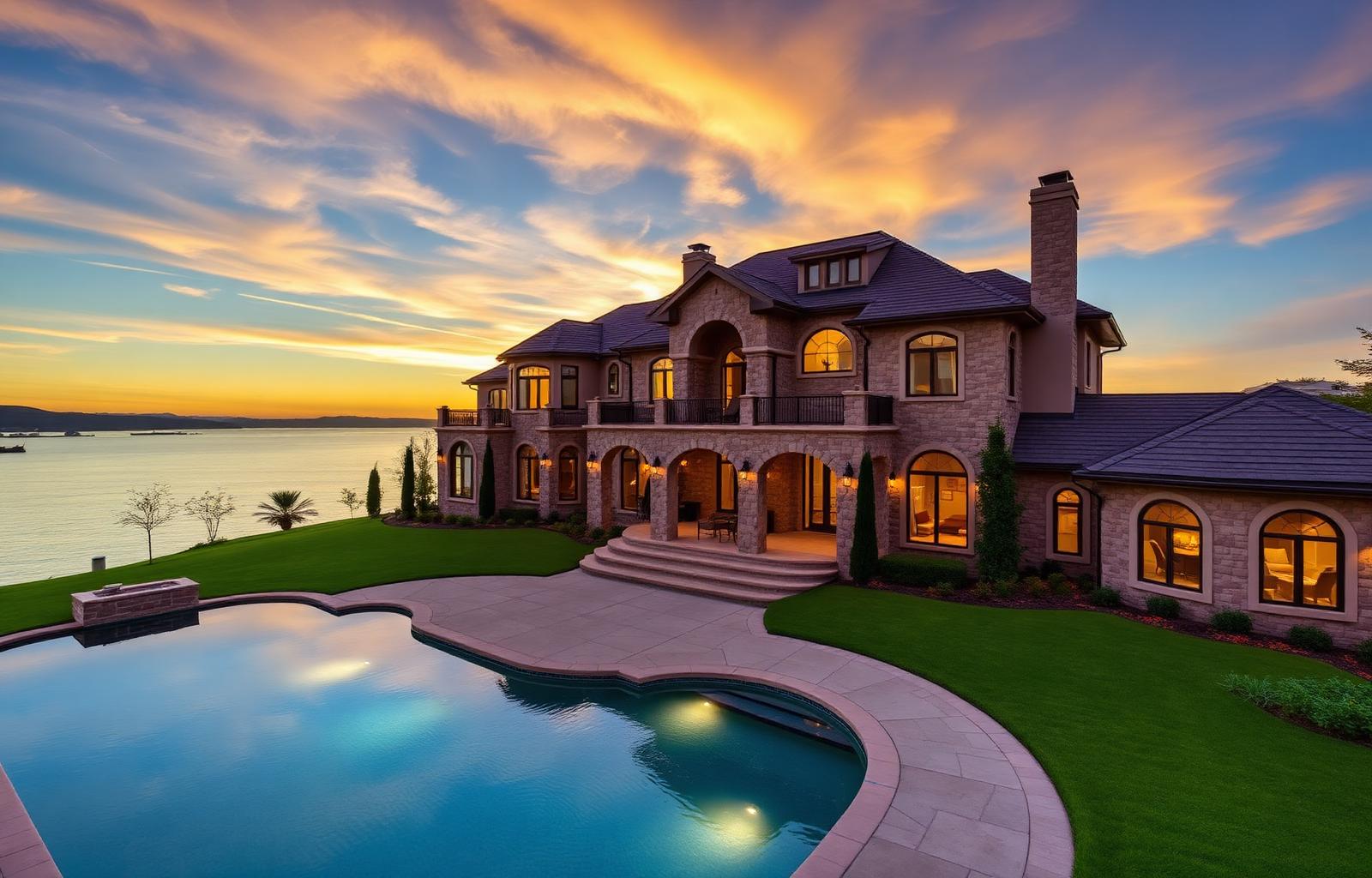 Luxury Estates on Lake Wylie — editorial photography of Lake Wylie, Carolinas