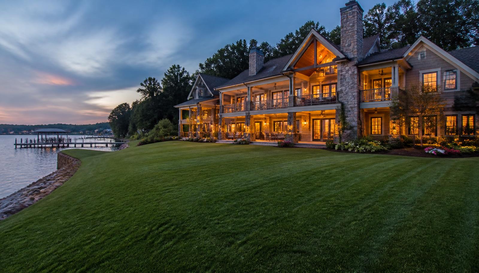 Charlotte luxury estate at first light